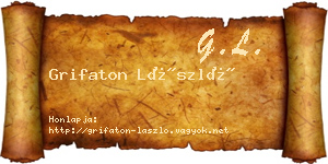 Grifaton László névjegykártya
