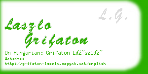 laszlo grifaton business card